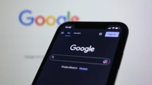 Mobile Suche Google auf Smartphone