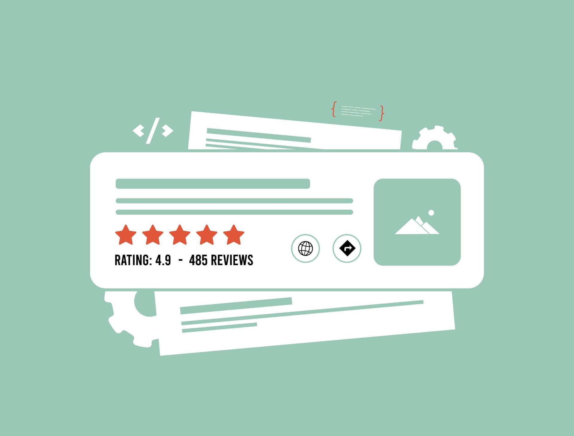 Grafik strukturierte Daten für Bewertungen